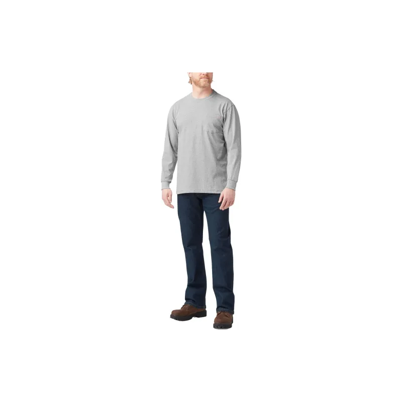 Dickies Heavyweight Long Sleeve Pocket T-Shirt T-Shirt Men's Gray-3