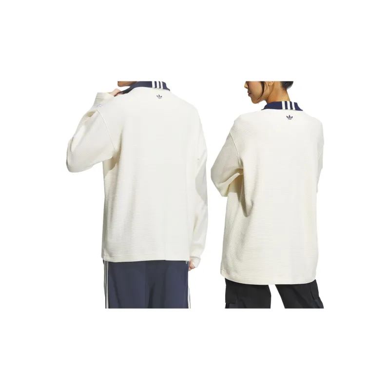 Adidas Originals Adidas Originals X Notitle Co branded Series Polo Shirts Unisex Beige-5