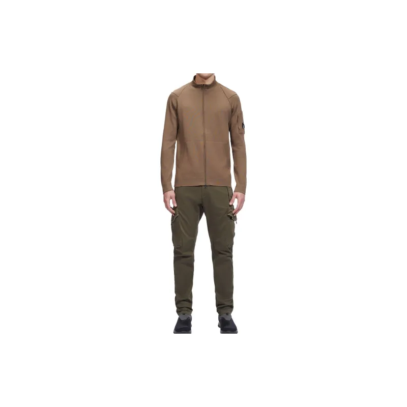 C.P.Company Lens detail Zipped Cotton Cardigan-1