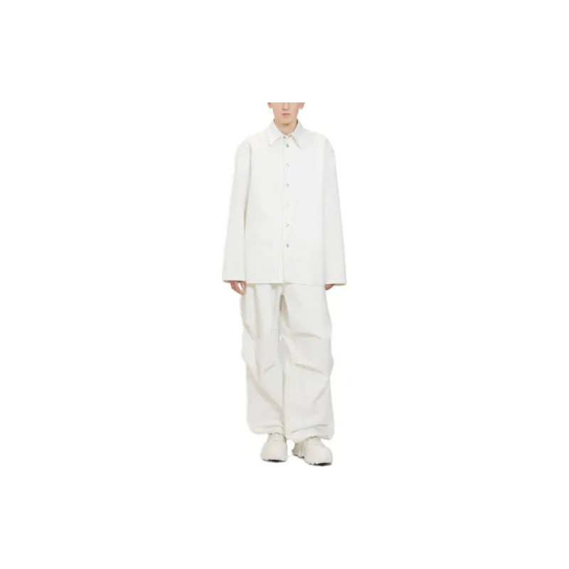 JIL SANDER Long Sleeved Buttoned Denim Shirt-4