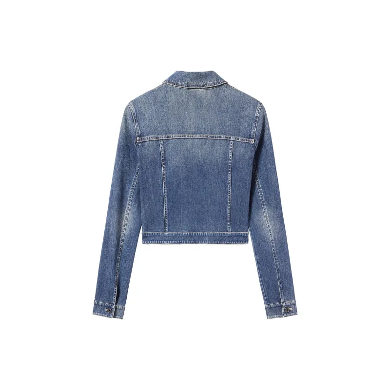 Miss Sixty Denim Jacket Women's Medium Blue-1