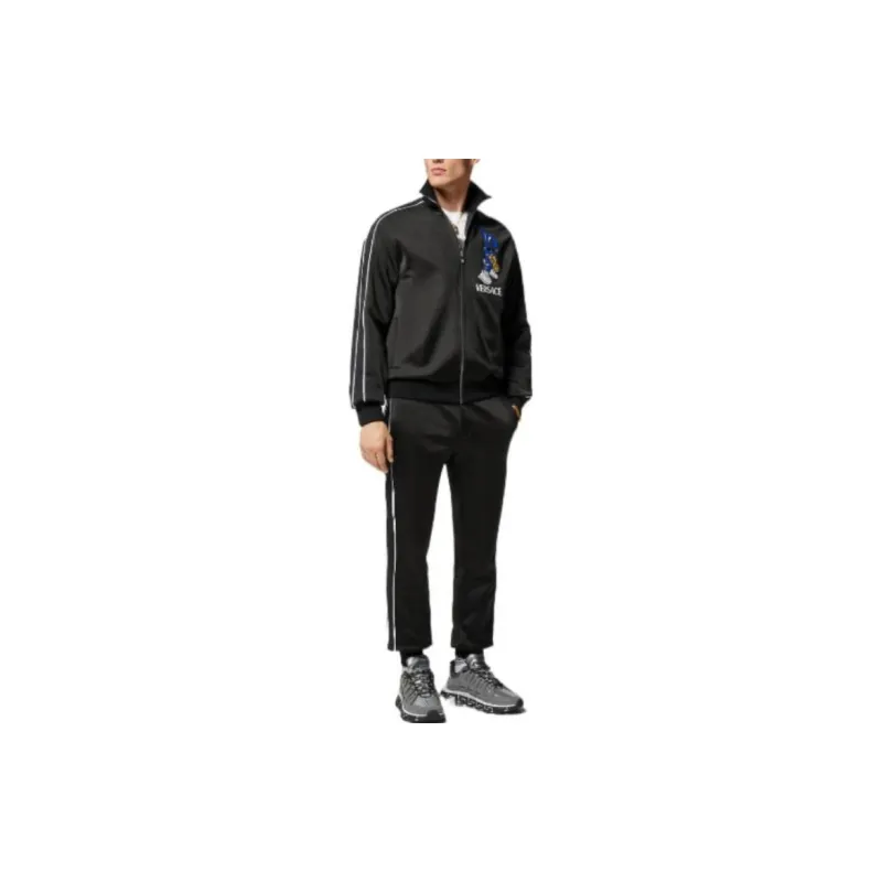 VERSACE Jackets Men Black-1