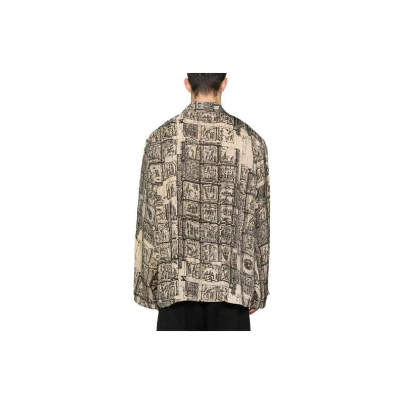 UMA WANG Jester Abstract pattern Jacket-2