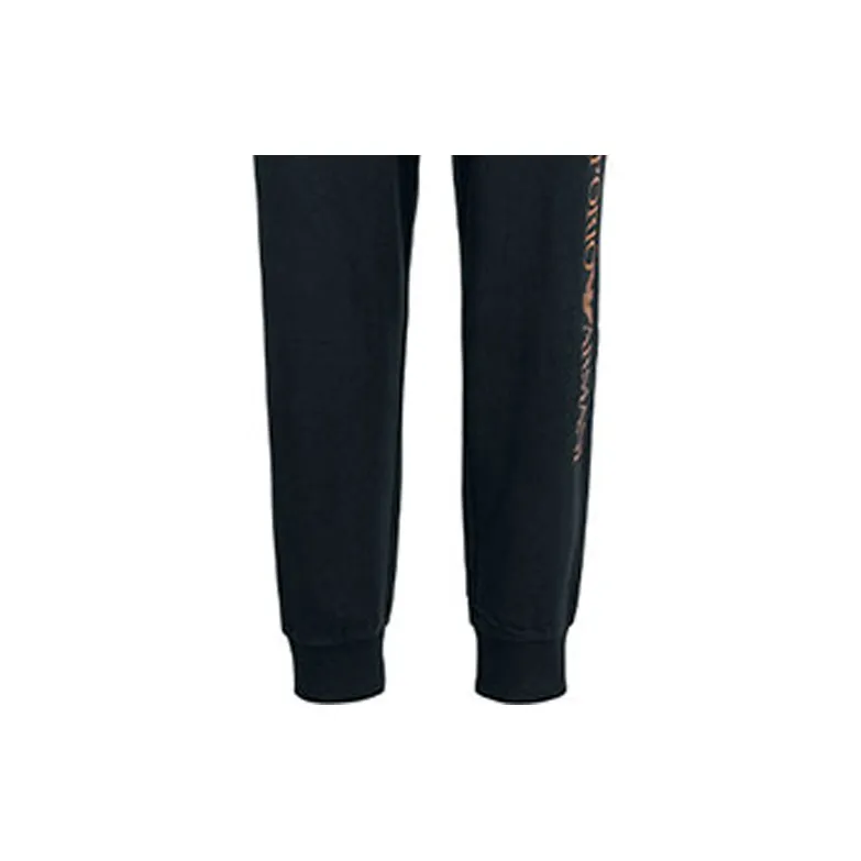 EMPORIO ARMANI EA7 Knitted Sports Pants Men's Navy Blue-3