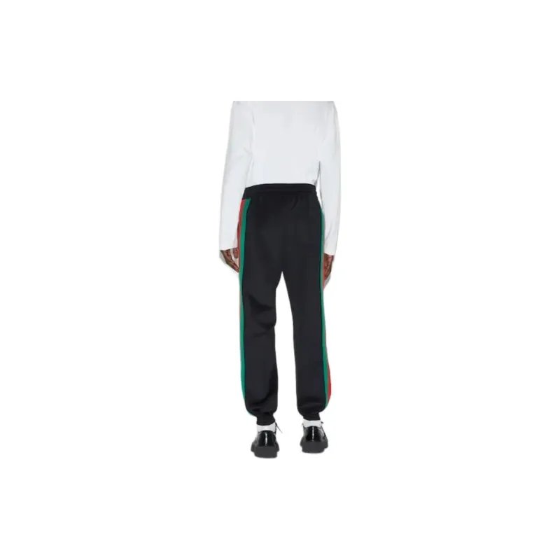 GUCCI SS24 Knitted Sports Pants Men's Black-2