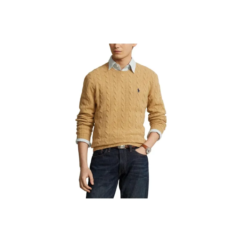 Polo Ralph Lauren Sweater Men's Tan-4