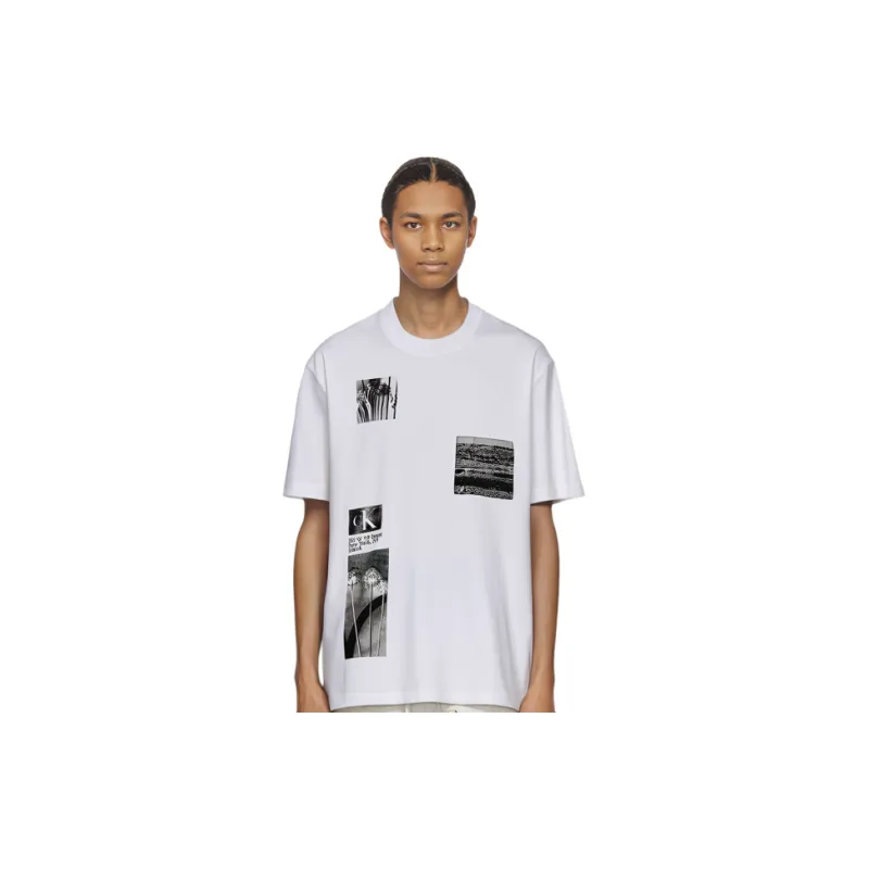 Calvin Klein T Shirts Men YAF Ivory-8