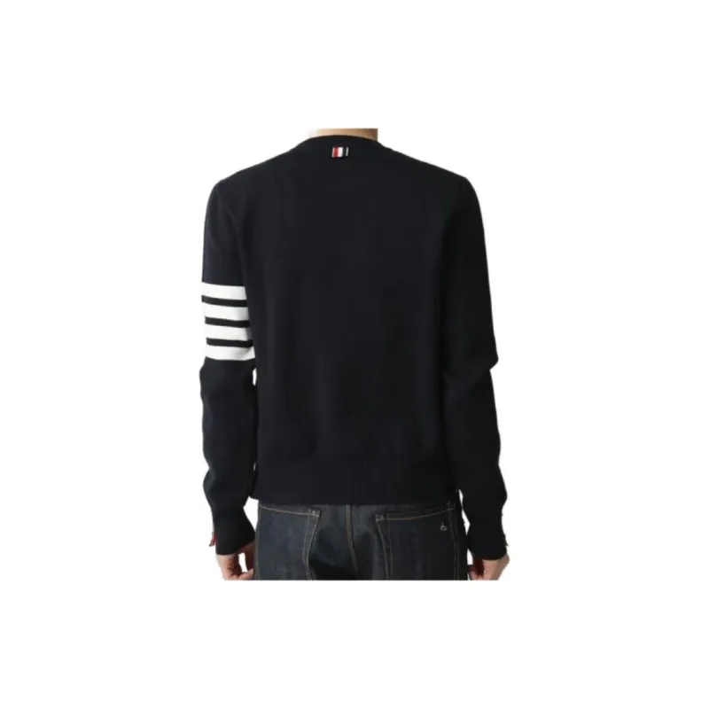 THOM BROWNE 4 Bar Crewneck Jumper-6