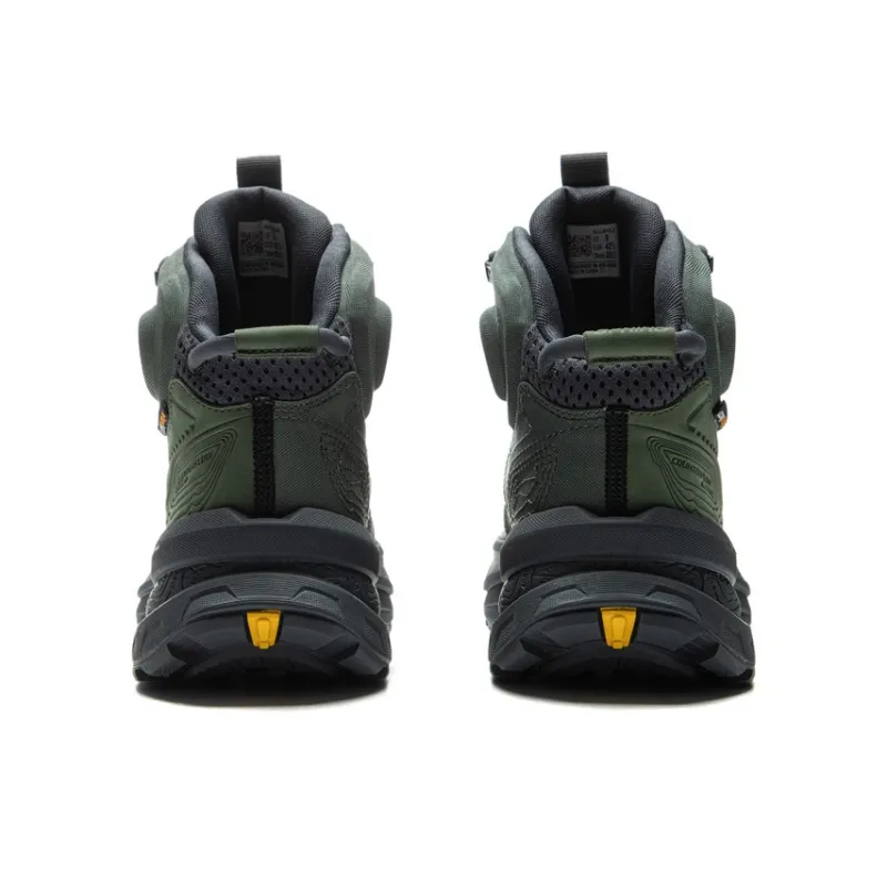 LiNing CF Su Xingchuan Anti-Slip Wear-Resistant High-Top Trekking Shoes Unisex Black Green-4