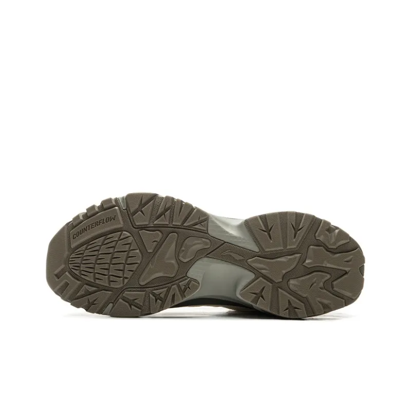 LiNing CF Su Chi 3 Wear-Resistant Slip-Resistant Low-Top Trekking Shoes Men's Beige Green-6