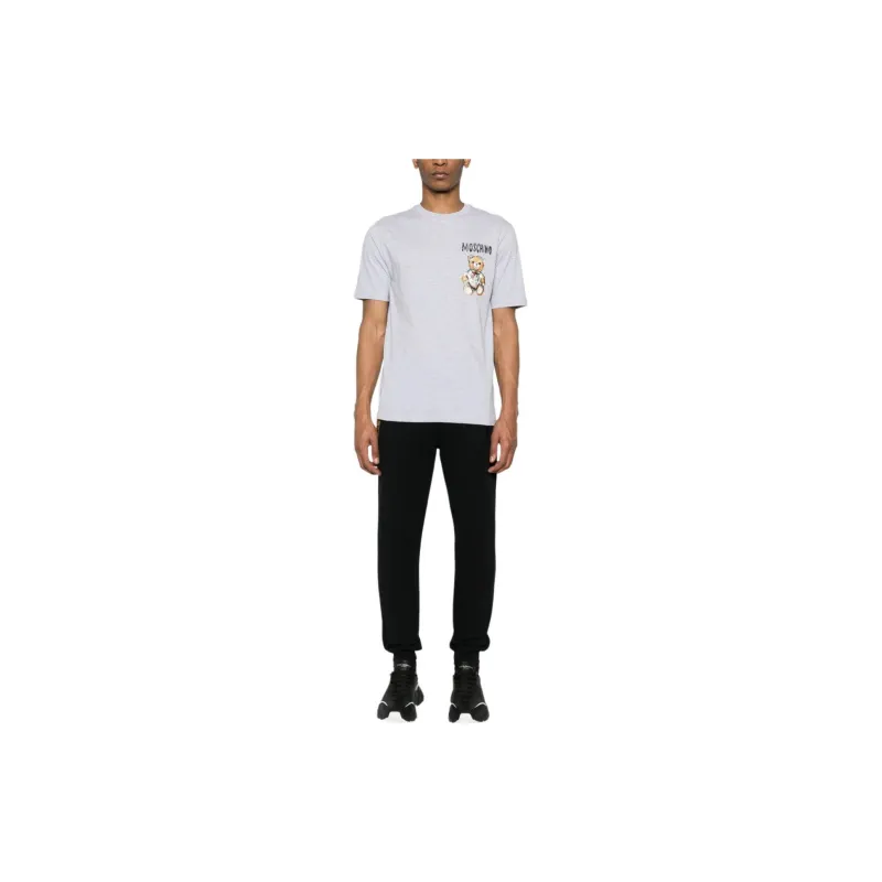 MOSCHINO Logo Printed Crewneck T Shirt-1