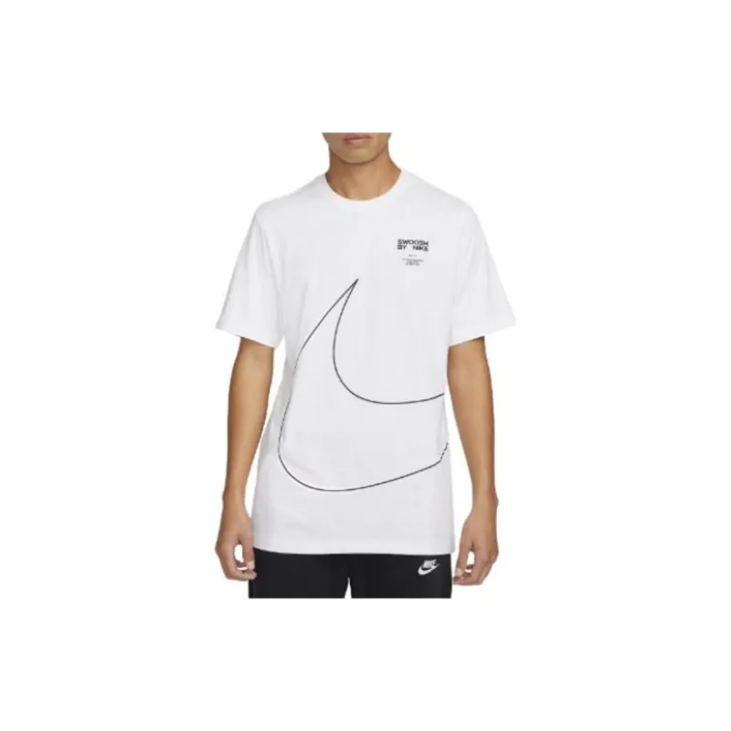Nike T Shirts Men Bright White-1
