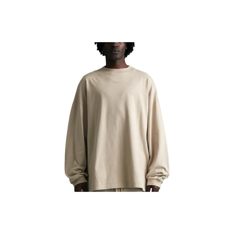Fear Of God Essentials Logo embroidered Long sleeve T shirt-3