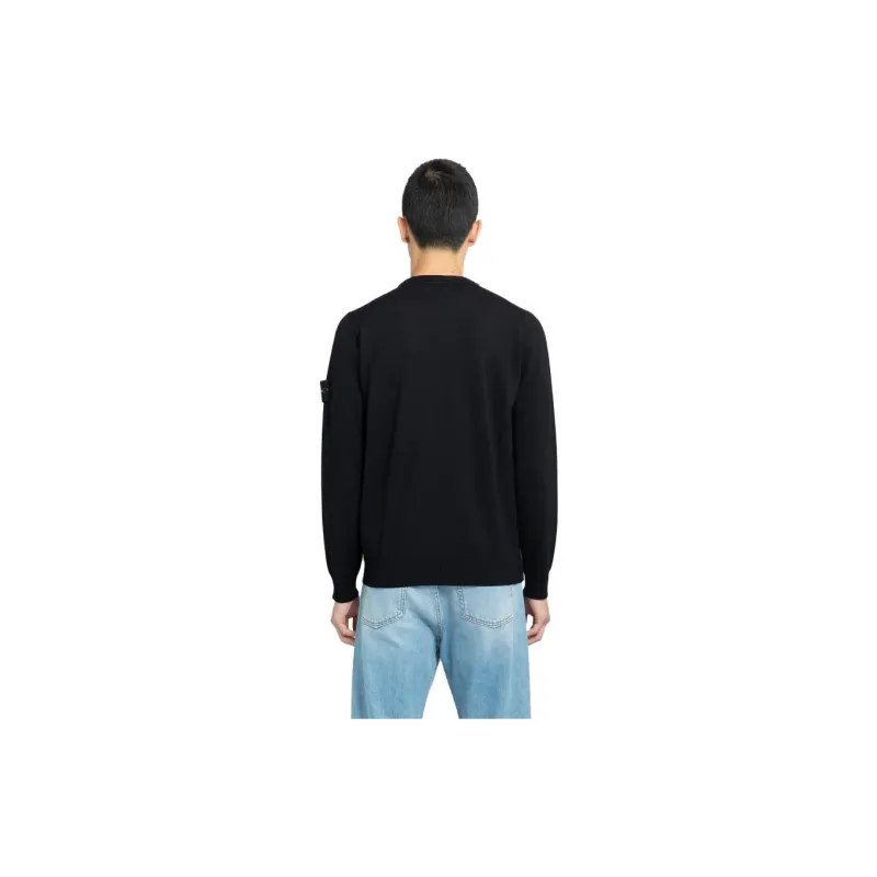 STONE ISLAND Logo Patch Crewneck Jumper-2