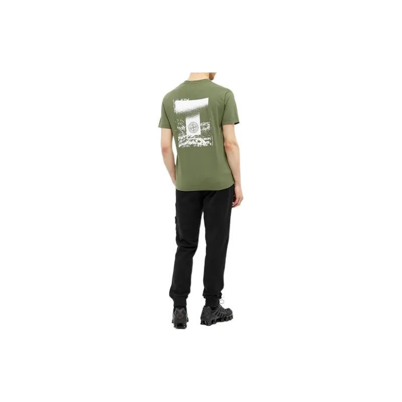 STONE ISLAND T Shirt Men's Olive Green-2