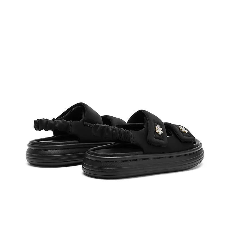 HARSON Beach Sandals Women's Black/Brown-3