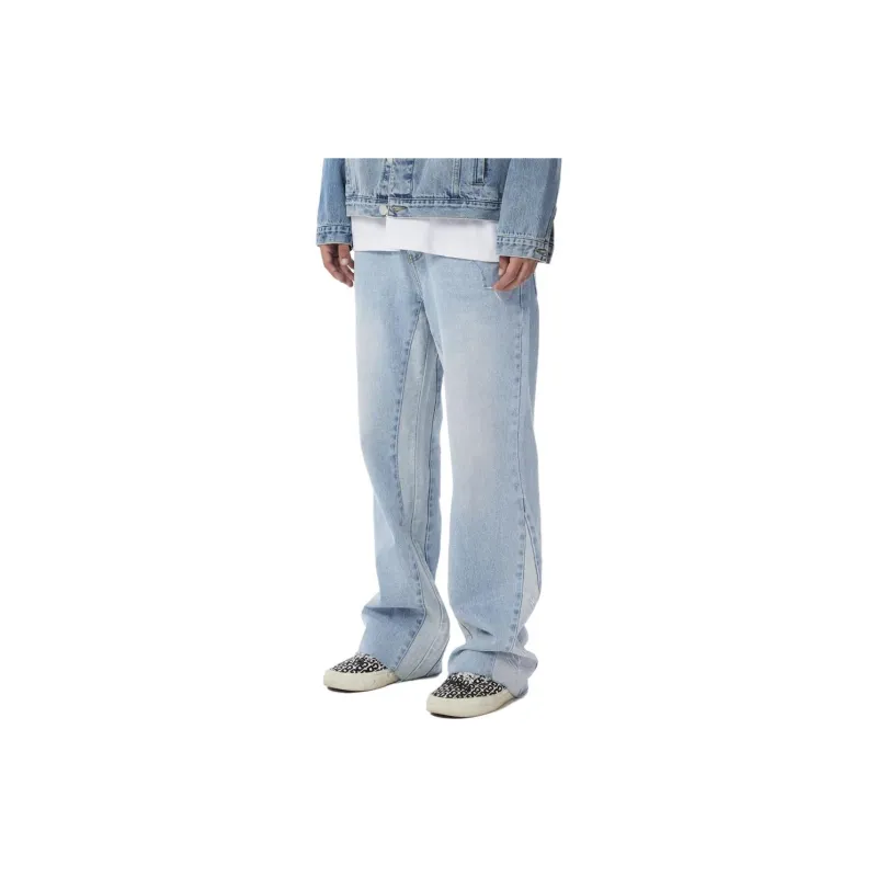 WAITINGWAVE Jeans Men's Light Blue-1