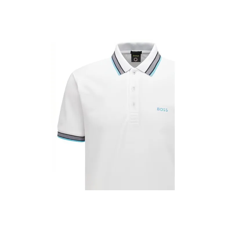 HUGO BOSS Polo Shirts Men White-2
