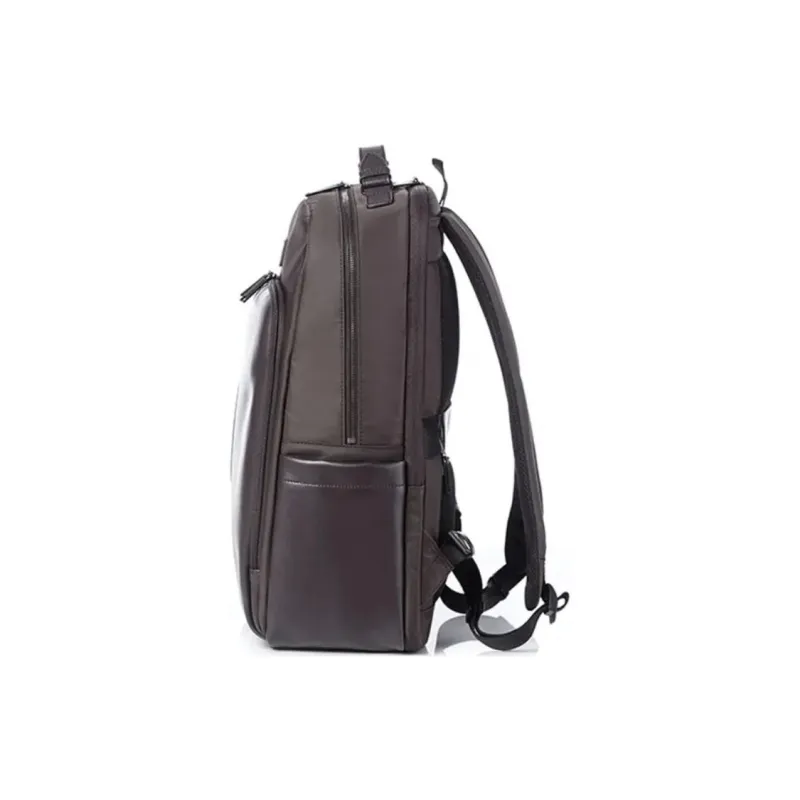 SAMSONITE Nylon Spell PU Backpack Men's Brown-1