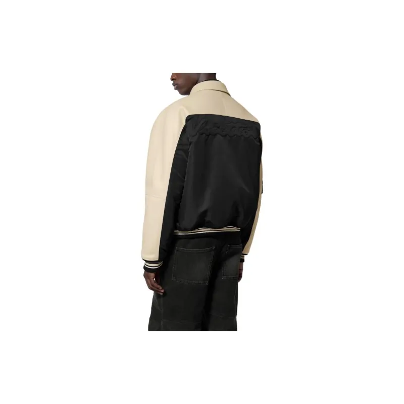 LOUIS VUITTON Leather And Nylon Blouson-4