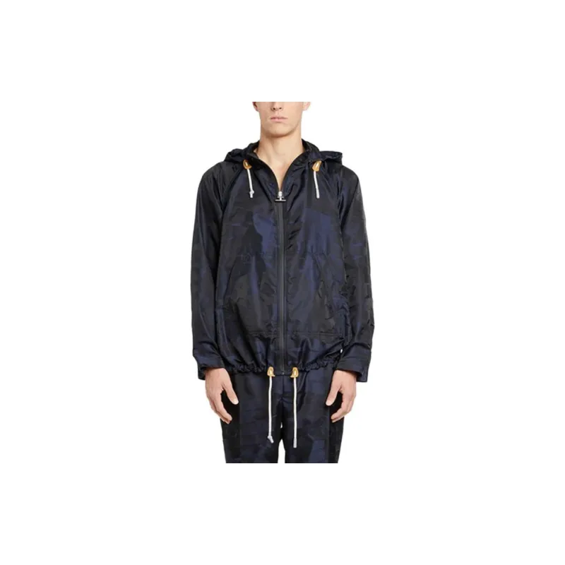 Ferragamo Trench Coats Men Dark Blue-2
