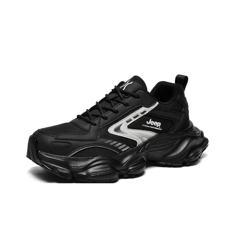 Jeep Anti-Slip And Wear-Resistant Coverage Low-Top Chunky Sneakers Men's-1
