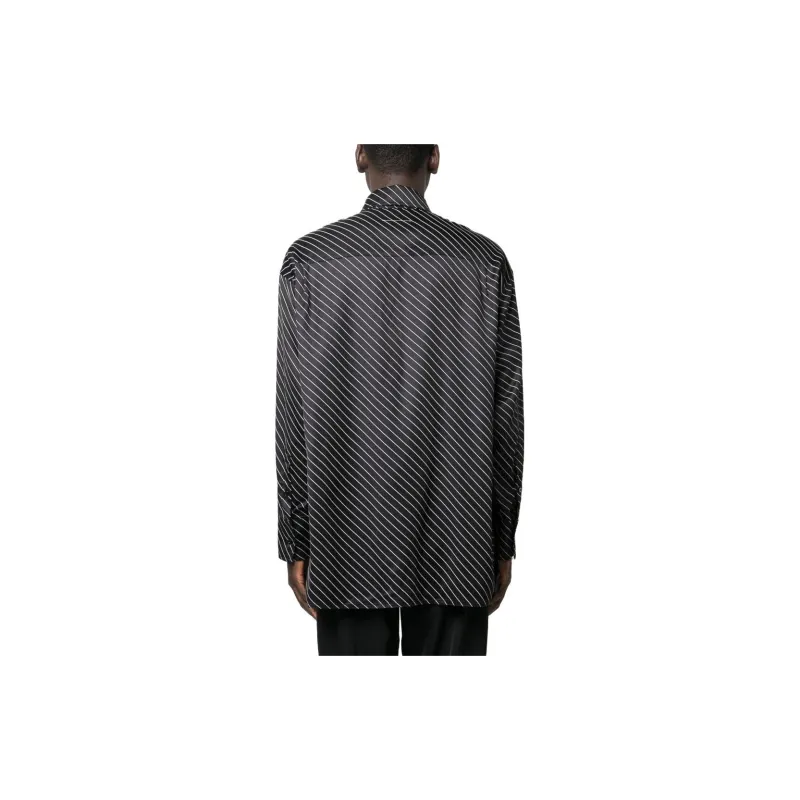 MM6 Maison Margiela Shirts Men Black-2