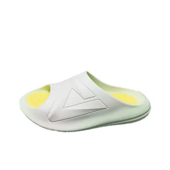 PEAK Very Small Fat Drag Slip Resistant Abrasion Resistant Slide Slippers Unisex Green Yellow