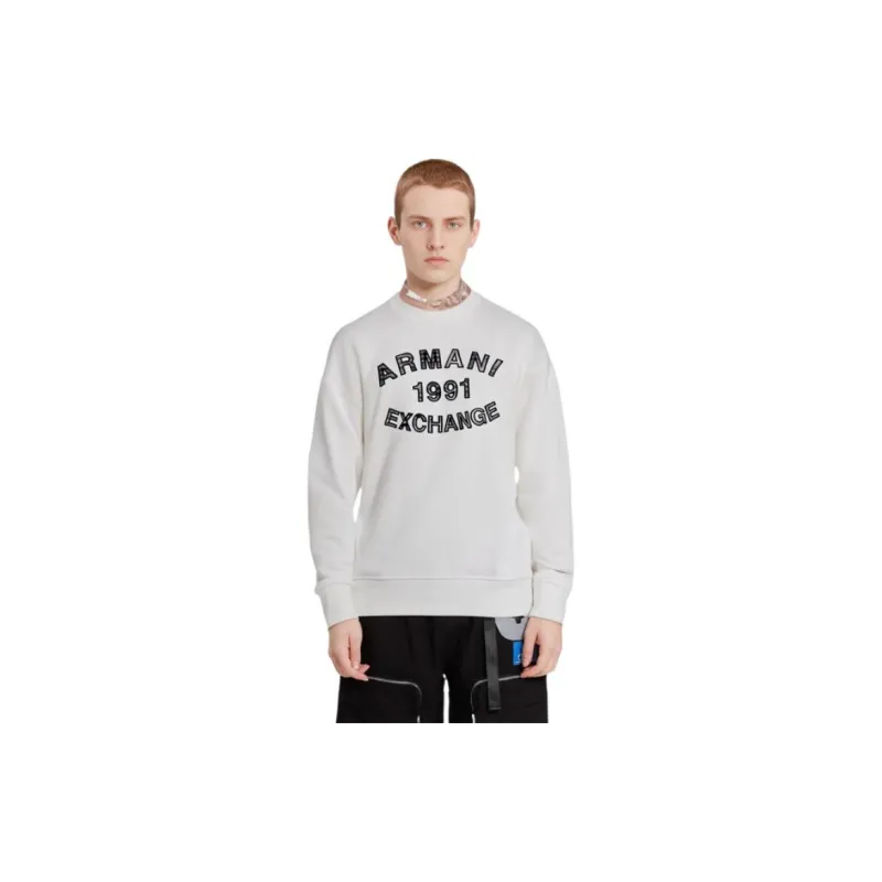 ARMANI EXCHANGE Sweatshirts Men White-3
