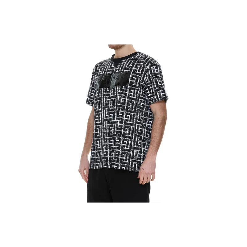 BALMAIN Tape Monogram T-Shirt-3