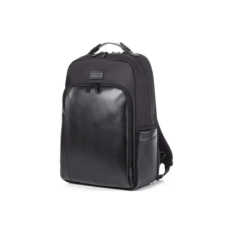 SAMSONITE Nylon Spell PU Backpack Men's Black-2