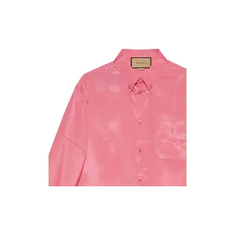 GUCCI Chinese New Year Shirts Men Pink-3