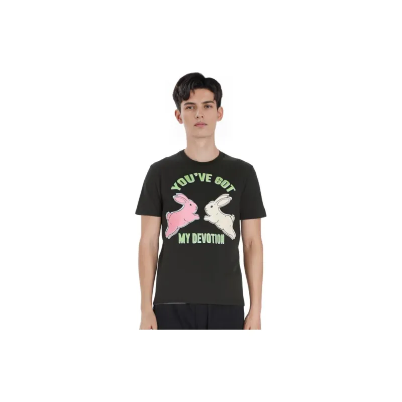 GUCCI Gucci X Harry Styles Co-branded FW22 Regular T-Shirt Unisex Black-2