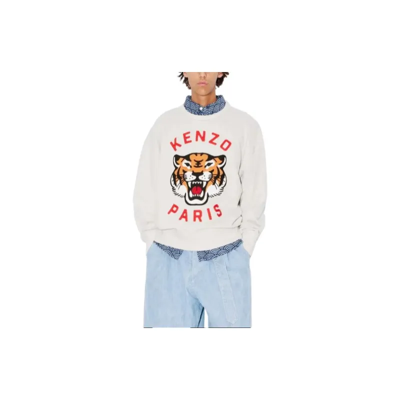 KENZO Lucky Tiger Logo Embroidered Sweatshirt-4