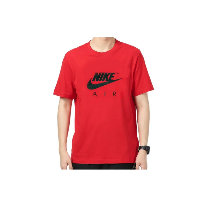 Nike T Shirts Men Red-2