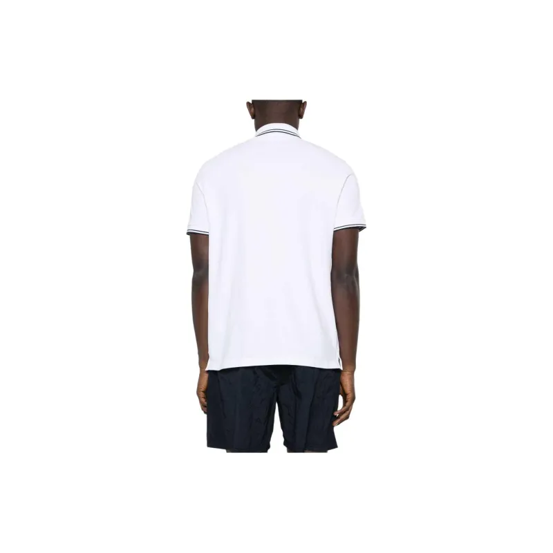 STONE ISLAND Logo Patch Short Sleeved Polo Shirt-3