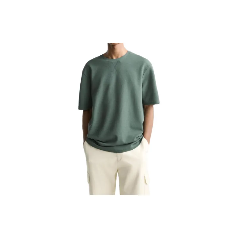 ZARA T-Shirts Men Dark Green-2