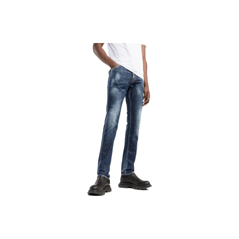 DSQUARED 2 Bleached Effect Distressed Skinny Jeans-3