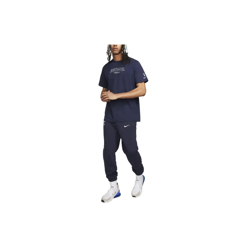 Nike T-Shirts Men Dark Blue-2