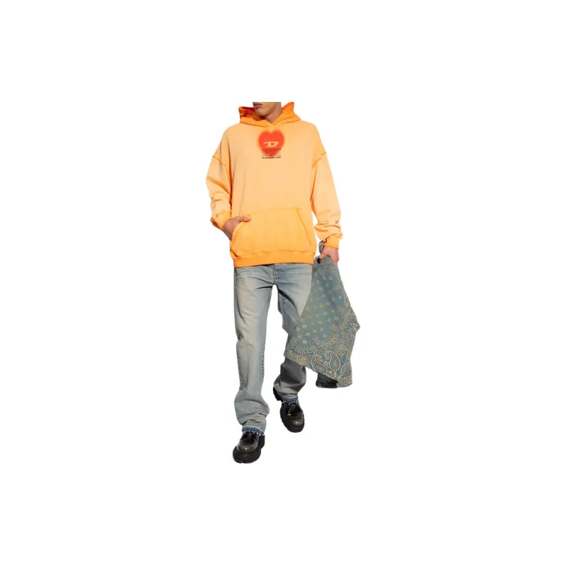 DIESEL Sweatshirts Men Orange-2
