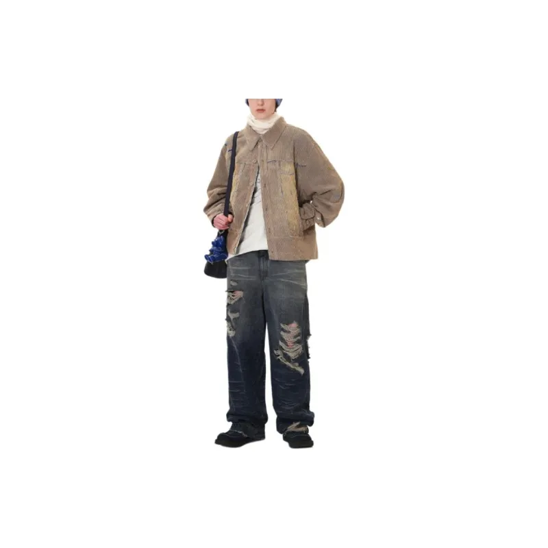 ADER ERROR Carid Aging Trucker Jacket-3