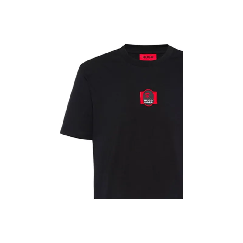 Bape Black X HUGO BOSS T Shirts Men Black-5