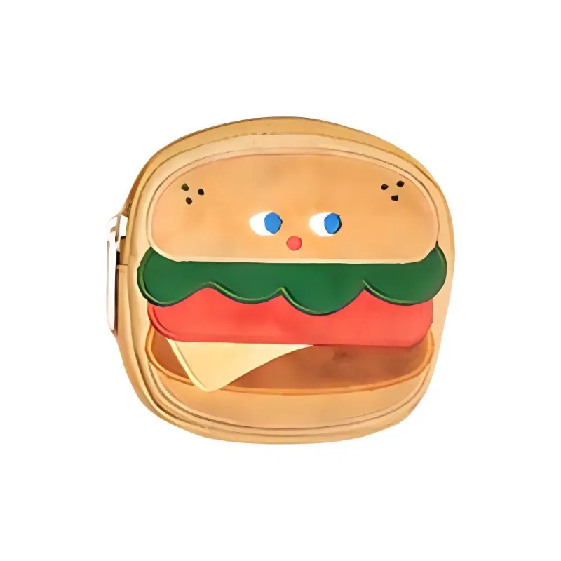 VANWALK Polyester Coin Purse Regular Women's Milk Box/Hamburger/Puffy-5