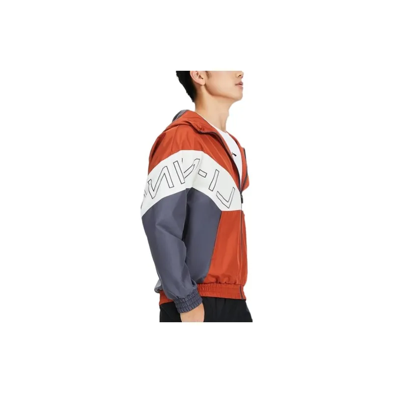 LiNing Jacket Men's Red Brick Brown-3