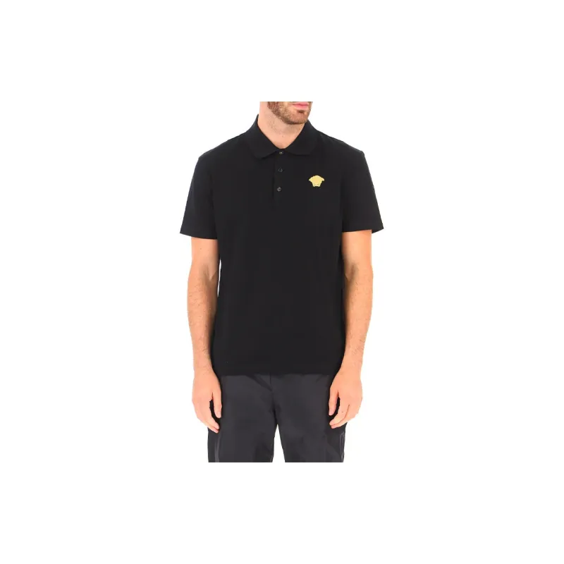 VERSACE Medusa Patch Polo Shirt-5