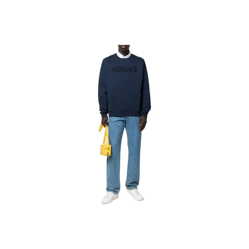 VERSACE Sweatshirts Men Blue-2