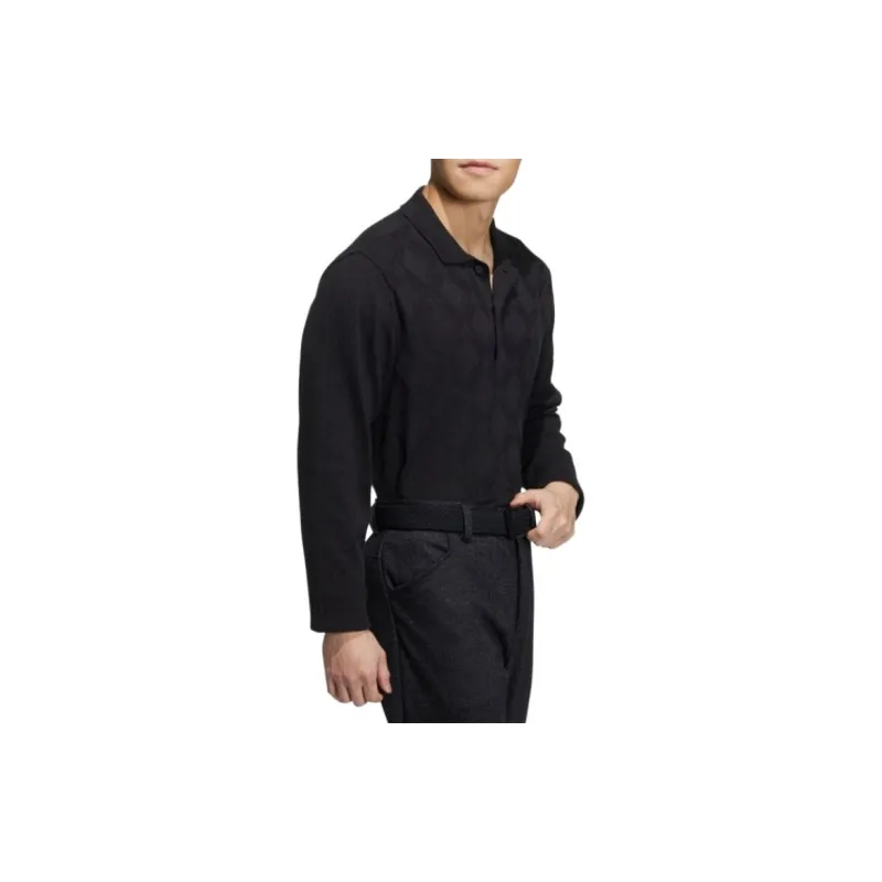 Adidas Polo Shirts Men Black-3
