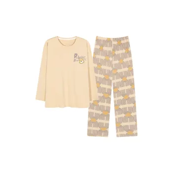 Mulong Family Pajama Set Women's Ginger Yellow