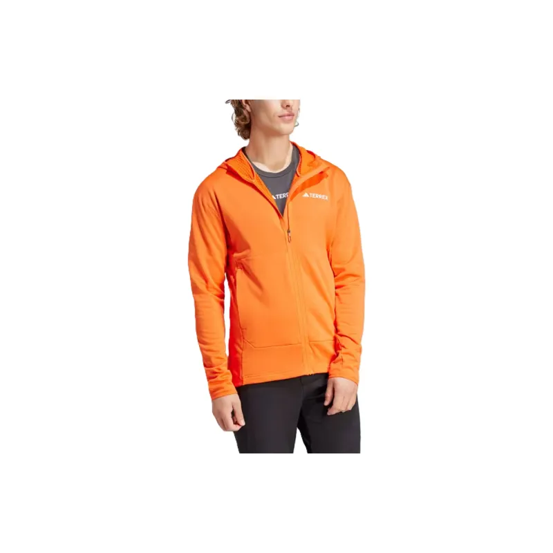 Adidas TERREX XPERIOR LIGHT FLEECE HOODED JACKET Jackets & Coats Men's Orange-3