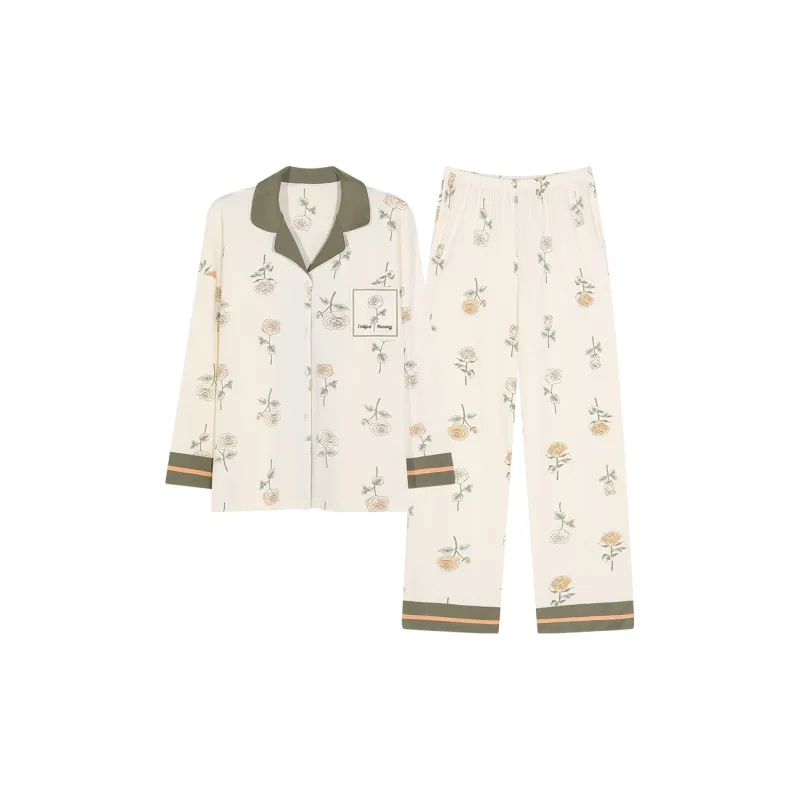 Mulong Family Pajama Set Women's Apricot-0